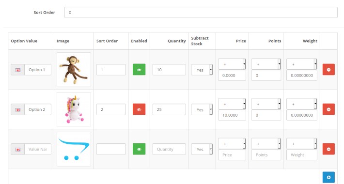OPOSystem  -  Unique options for each product