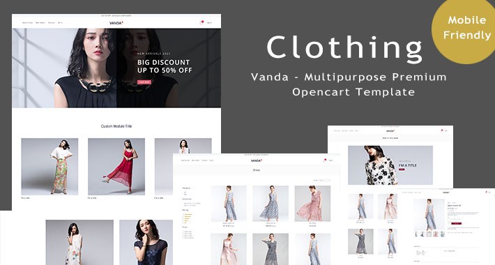 Clothing - Modern And Minimalistic eCommerce Opencart Theme