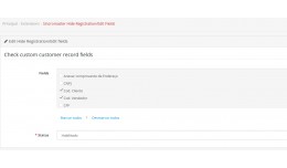 Hide Registration/Edit Fields