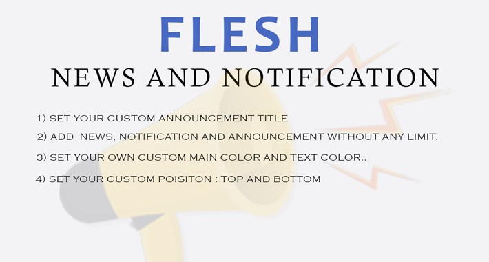 Flesh News and Notification