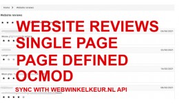 Website reviews module extension