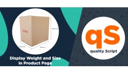 Display Weight and Size  in Product Page