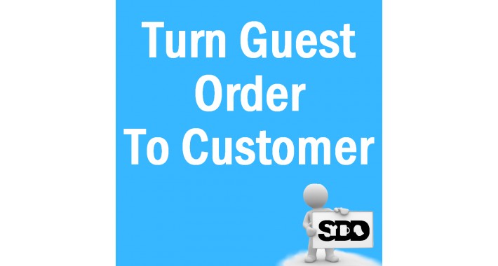 Save Guest Order To Customer