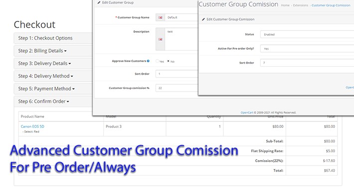 Advanced Customer group Commission for Pre-Order