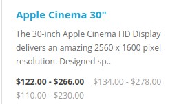 Dynamic Price Range