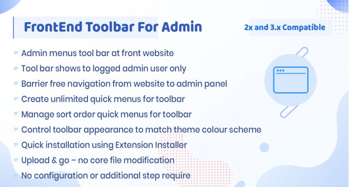 Catalog Admin menubar/toolbar