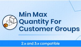 Minimum Maximum Quantity For Customer Groups