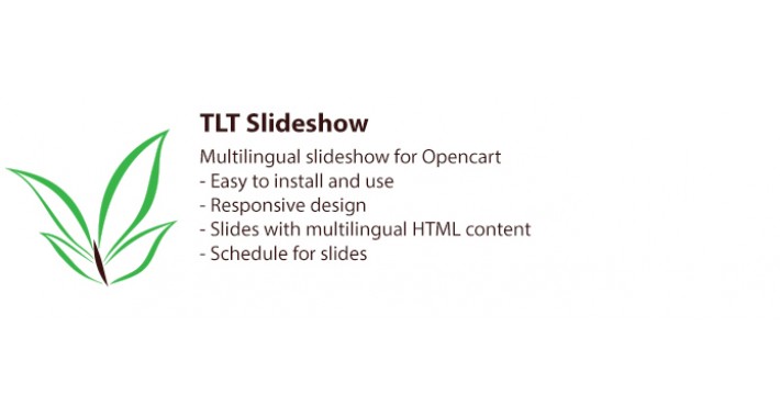 TLT Slideshow: Multilingual HTML slideshow for Opencart