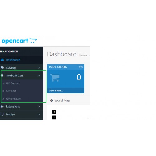 OpenCart - Product Gift Cart Based On Total