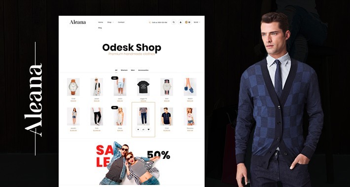 Fashion simple Mega Multi Store Premium Opencart Theme