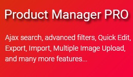 Product Manager PRO - Bulk Edit, Advanced Filter..