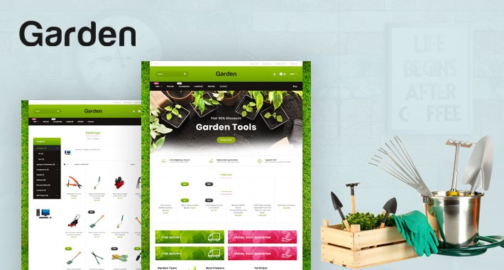 Garden Mega Multi Store Premium Opencart Theme
