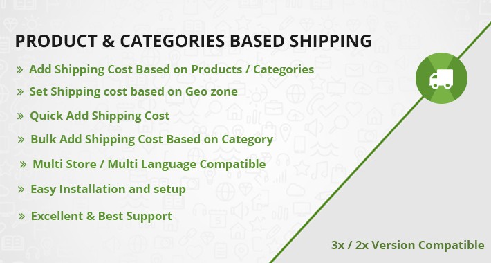 Product and Categories Based Shipping