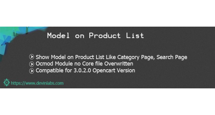 Model on Product List
