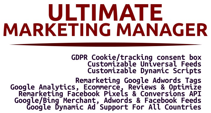Ultimate Marketing Manager (Feeds, Tags, GDPR)