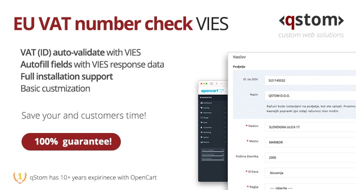 OpenCart VIES EU VAT Number Verification Preverjanje ID Za DDV   60faaecadd5fd Resize 710x380 