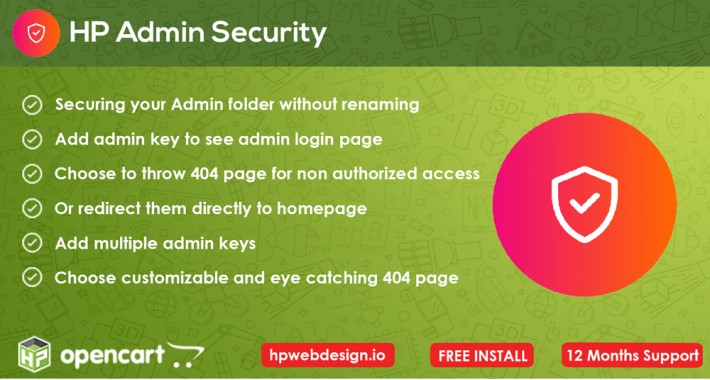 Admin Security Opencart [Enhanced]