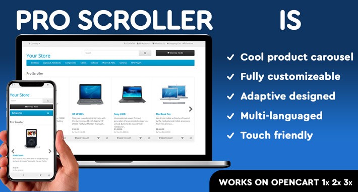 ProScroller - Universal product carousel / slider / scroller