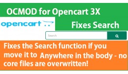 Fix opencart search anywhere