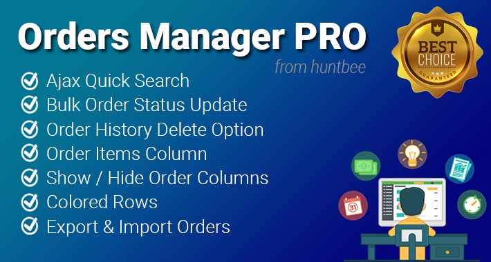 Orders Manager PRO - Bulk Update, Adv Filter, Export, Import