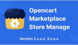 Opencart Multi Vendor Marketplace Store Manage