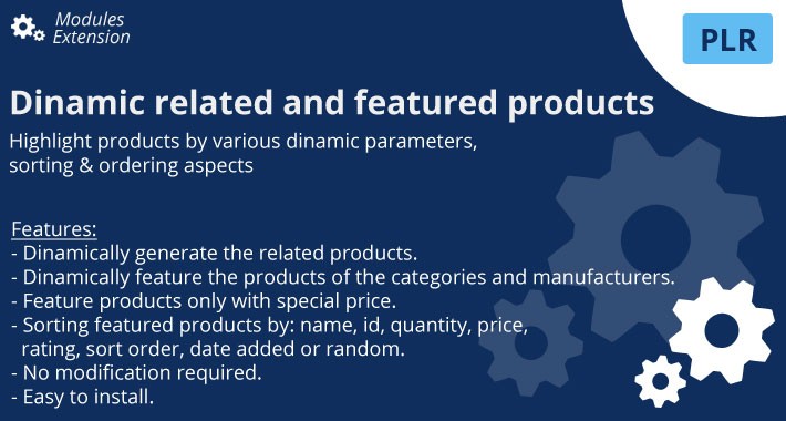 Dinamic related and featured products Dinamic related and featured products