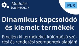 Dinamikus kapcsolódó és kiemelt termékek