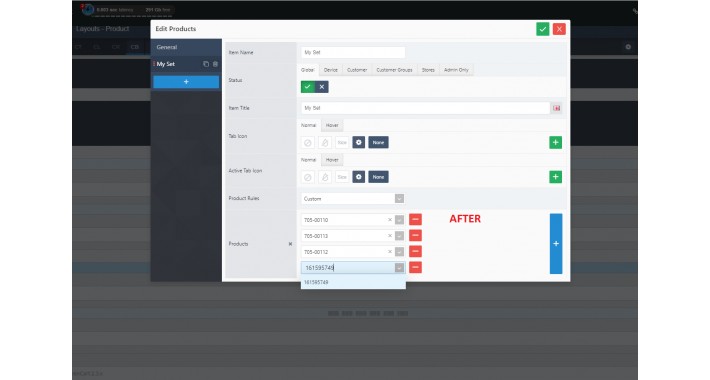 For Journal 3 ADMIN | Result Search model product (Replace name)