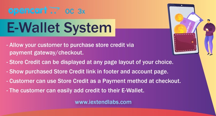 OpenCart E-Wallet System