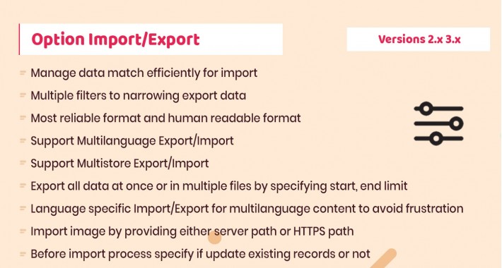 Options Import Export