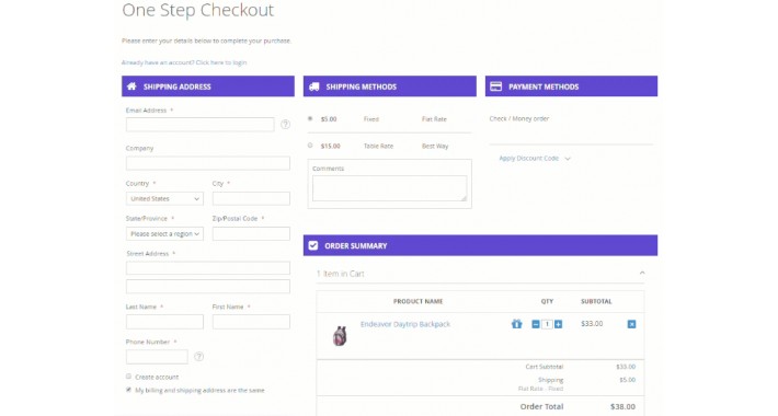 OnePage Checkout 2.3