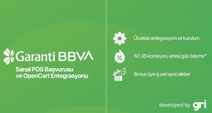 GarantiPay OpenCart Entegrasyon Modülü