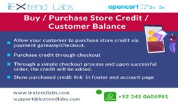 Buy /  Purchase Store Credit / Customer Balance ..