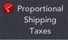 Proportional Shipping Taxes