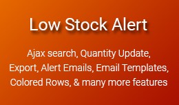 Low Stock Alert Manager