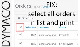 FIX select all orders to print