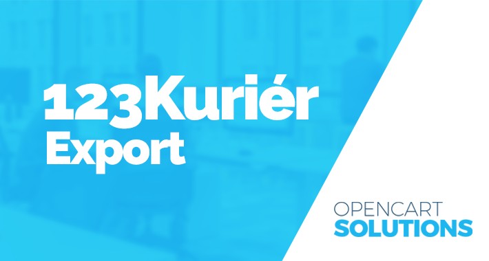 123kuriér/123kurýr Export Objednávok