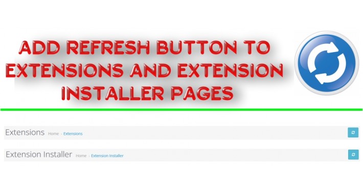 Add Refresh Button to Extensions and Extension Installer Pages