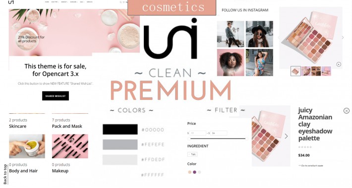 Cosmetics Opencart Theme Premium