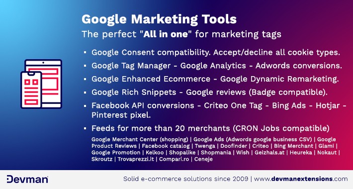 Google Marketing Tools - Google Consent Compatible!
