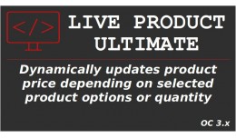 Live Product Ultimate (update price/options/weig..
