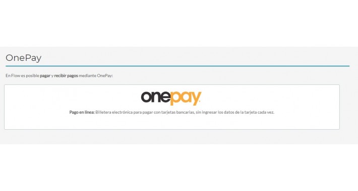 OnePay - Banco Estado - Flow