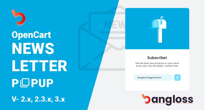 Newsletter Signup Popup for OpenCart 2.x-3.x