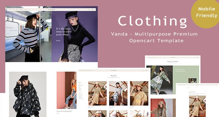 Clothing - Modern And Minimalistic eCommerce Opencart Theme