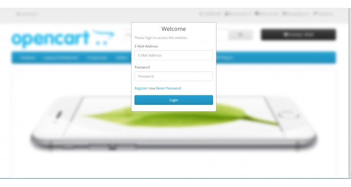 Login To Access Site Popup