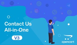 Contact Us All-in-One  chat opencart