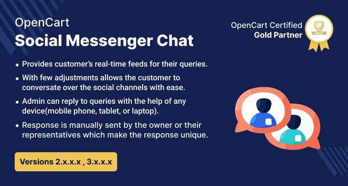 Opencart Social Chat