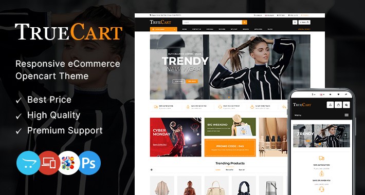 TrueCart Multipurpose OpenCart Theme - OPCADD042