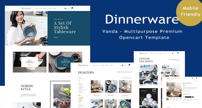 Dinnerware - Modern And Minimalistic eCommerce Opencart Theme
