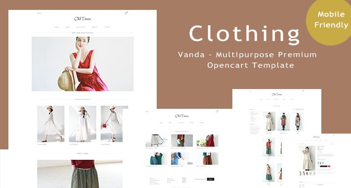 Clothing - Modern And Minimalistic eCommerce Opencart Theme